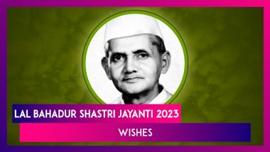 Lal Bahadur Shastri Jayanti 2023 Wishes And Images To Share On Former Indian PM's Birth Anniversary